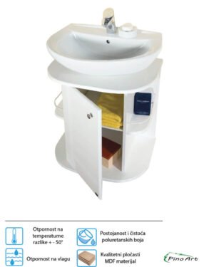 Lavabo sa ormarićem Š60xD44xV64.4cm Pino Art Vektor