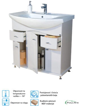Lavabo sa ormarićem D50xŠ85.5xV85cm Pino Art Mond