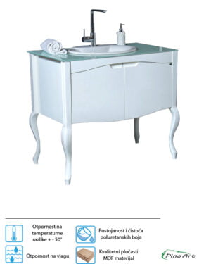 Lavabo sa ormarićem D59.5xŠ94xV85.5cm Pino Art Rustik