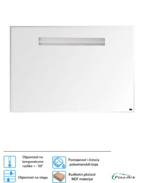 Ogledalo sa led svetlom D25xŠ70xV70cm Pino Art Rio