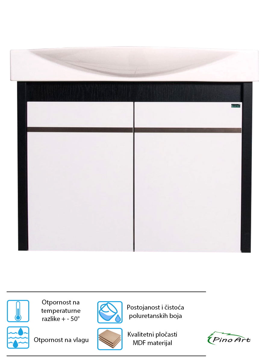 Ormarić za nadgradni lavabo 61cm City Emily DP - Kupatilski nameštaj