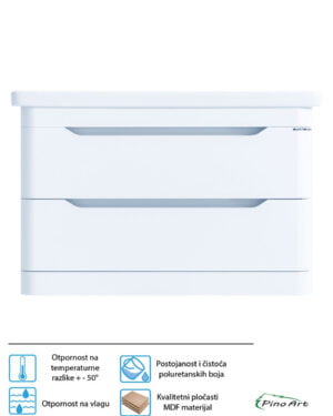 Lavabo sa ormarićem 80cm Pino Art-Soft-F