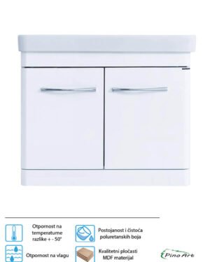 Lavabo sa ormarićem 80cm Pino Art-Luxor-V